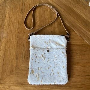 MYRA REDEFINED HAIR AND LEATHER CROSSBODY